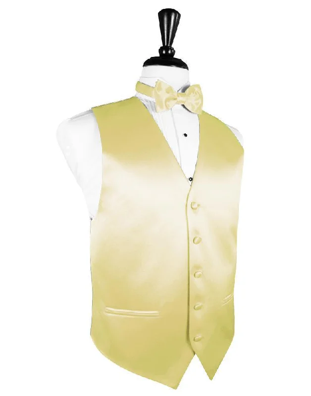 Banana Luxury Satin Tuxedo Vest Luxurious Men's High Luxurious Men's High