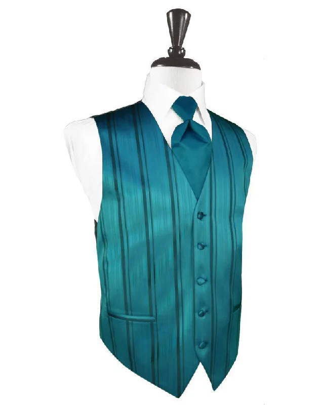 Oasis Striped Satin Tuxedo Vest Masculine Men's Thick Masculine Men's Thick