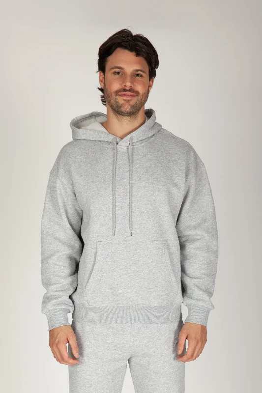 Men's hoodie in Classic grey Traditional Men's Wool Traditional Men's Wool