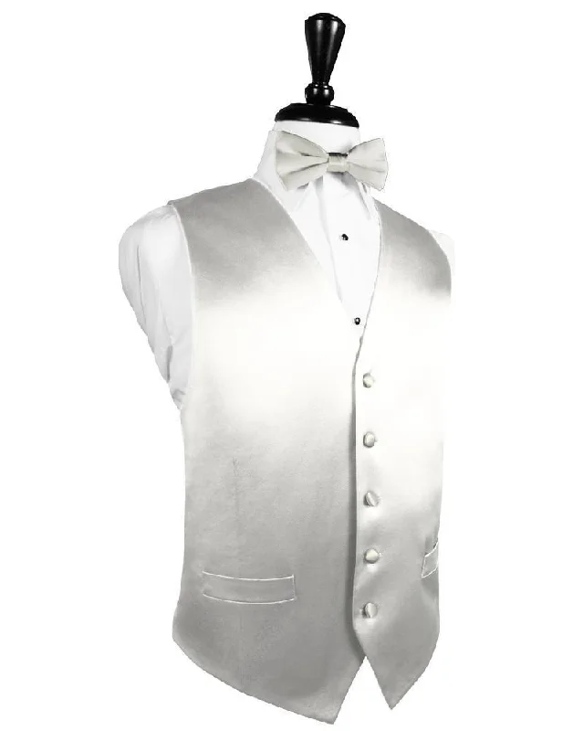 Ivory Noble Silk Tuxedo Vest Modern Men's  Modern Men's 