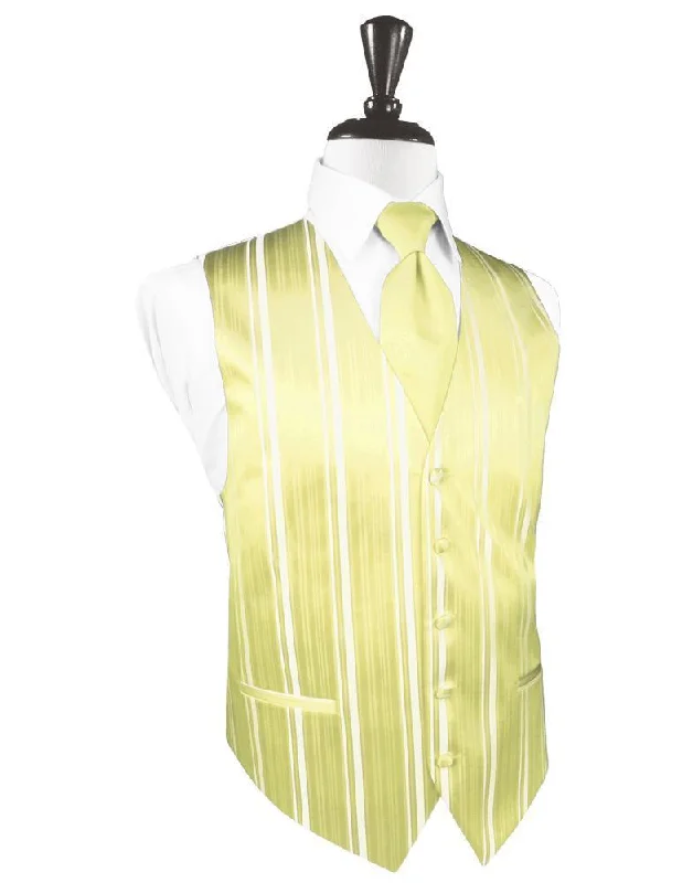 Banana Striped Satin Tuxedo Vest Traditional Men's Country Traditional Men's Country