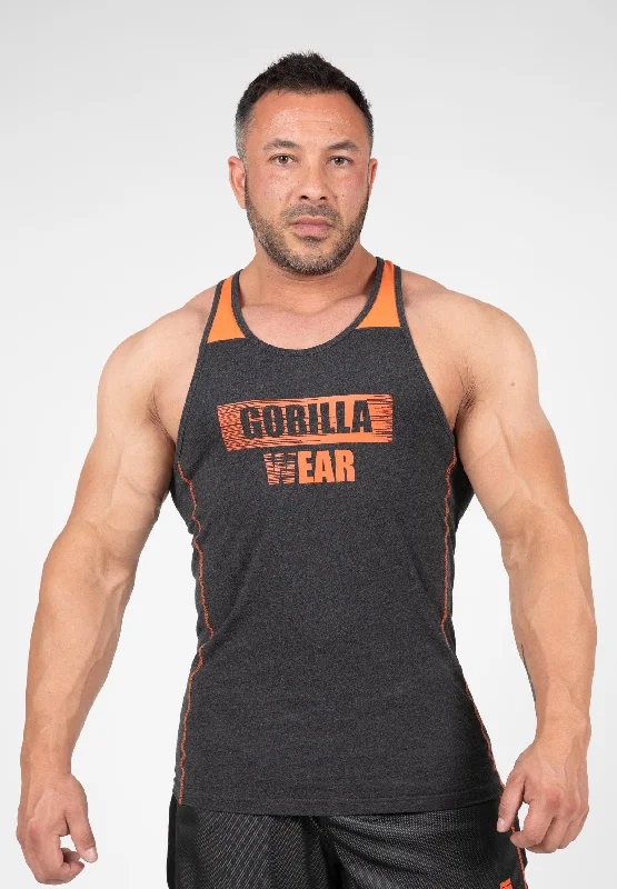 Wallace Tank Top - Gray/Orange Dapper Men's 1920S Dapper Men's 1920S