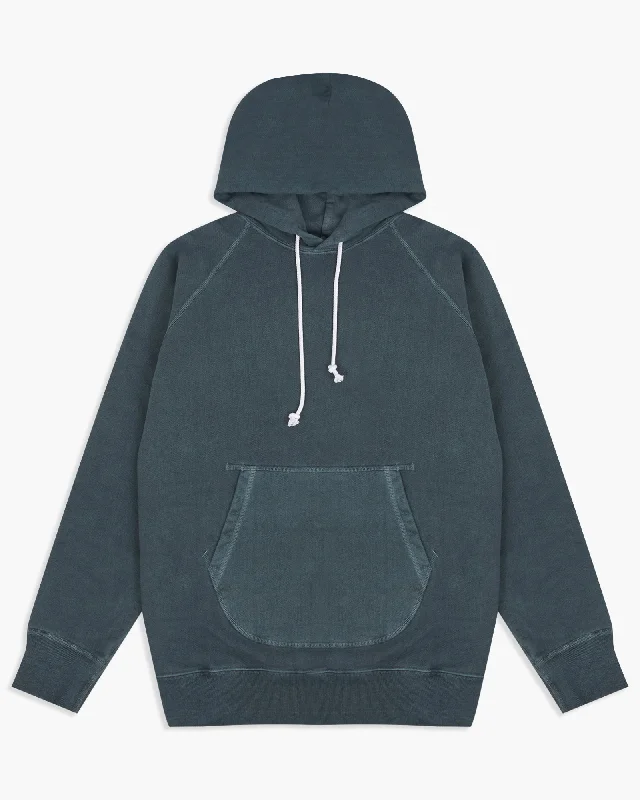 Good On Raglan Pullover Hood Sweat - Pigment Dyed Slate Earthy Men's Hemp Earthy Men's Hemp