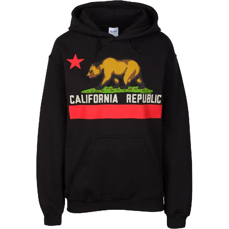 California Flag Borderless Asst Colors Sweatshirt Hoodie Practical Men's Quick Practical Men's Quick