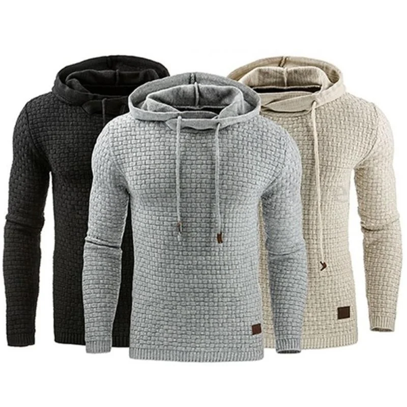 Men's Jacquard Sweater Long-Sleeved Hoodie Sweatshirt Jacket Artistic Men's Hand Artistic Men's Hand