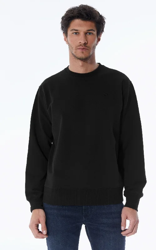 Tom Crew Neck Long Sleeve Sweatshirt Black Tailored Tailored