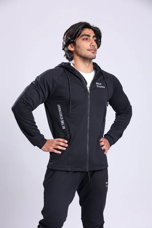 Athletic Training Hoodie- Black Trendy Men's Bucket Trendy Men's Bucket