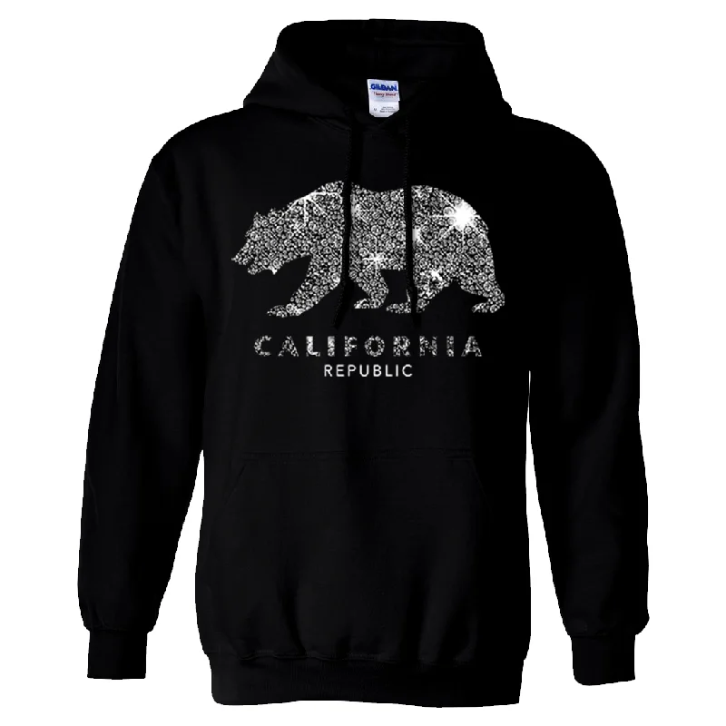 California Republic Sparkle Sweatshirt Hoodie Elegant Men's Cashmere Elegant Men's Cashmere