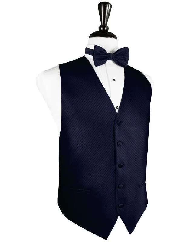 Navy Palermo Tuxedo Vest Laid Laid