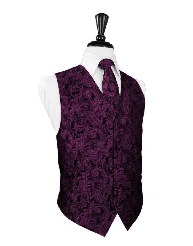 Sangria Tapestry Tuxedo Vest Edgy Men's Punk Edgy Men's Punk