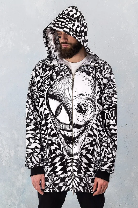 Paravoid Male Zippy Hoodie Unique Men's Patch Unique Men's Patch