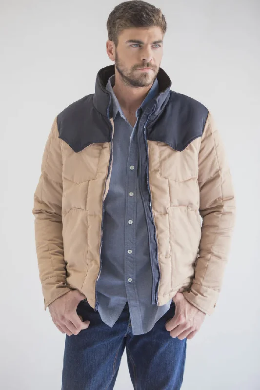 MENS COLT JACKET NAVY/TAN Organic Organic