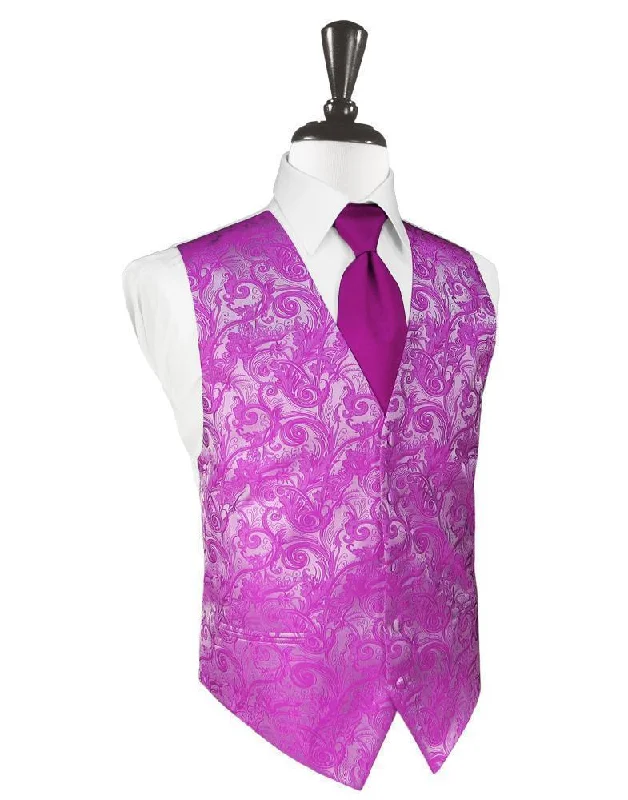 Fuchsia Tapestry Tuxedo Vest Bold Men's Animal Bold Men's Animal