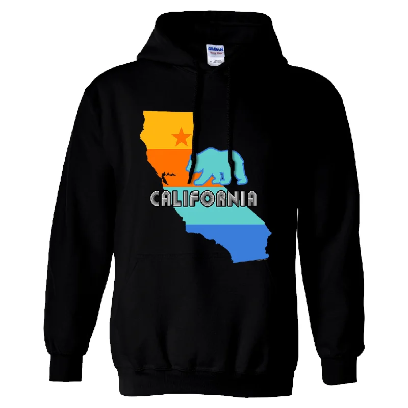 California Bear State Stripes Sweatshirt Hoodie Lumberjack Lumberjack