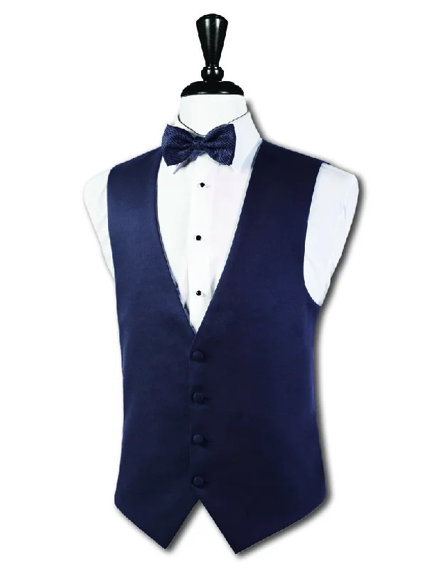 "Giorgio" Navy Vest Masculine Men's Thick Masculine Men's Thick