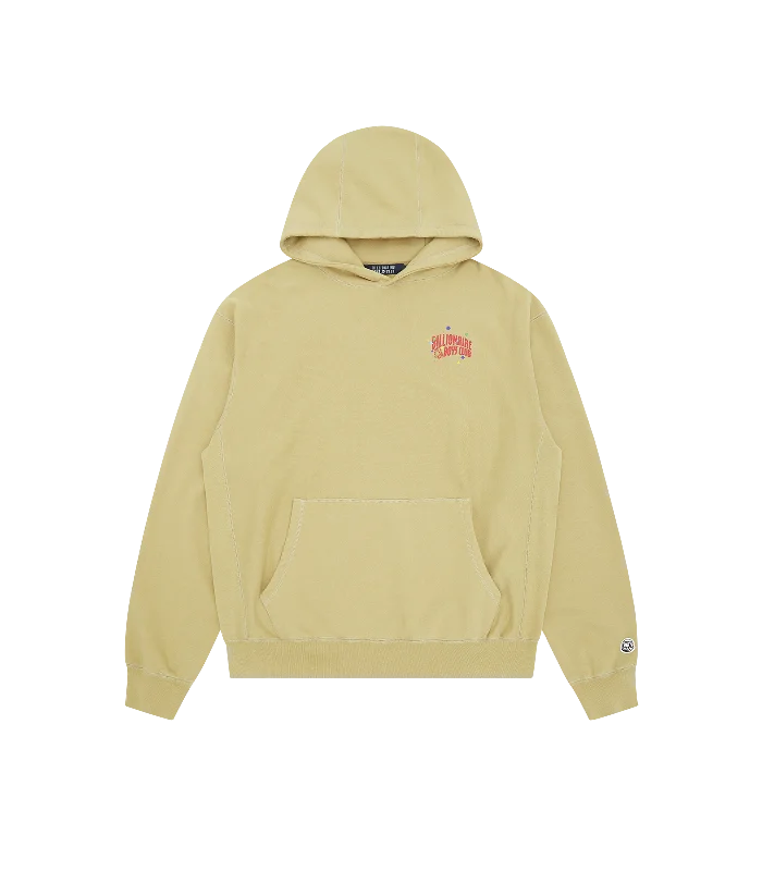 OVERSIZED ARCH LOGO POPOVER HOOD - LIGHT KHAKI Bold Men's Animal Bold Men's Animal