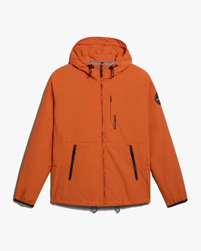 Napapijri Tundra Jacket - Orange Burnt Dapper Men's 1920S Dapper Men's 1920S