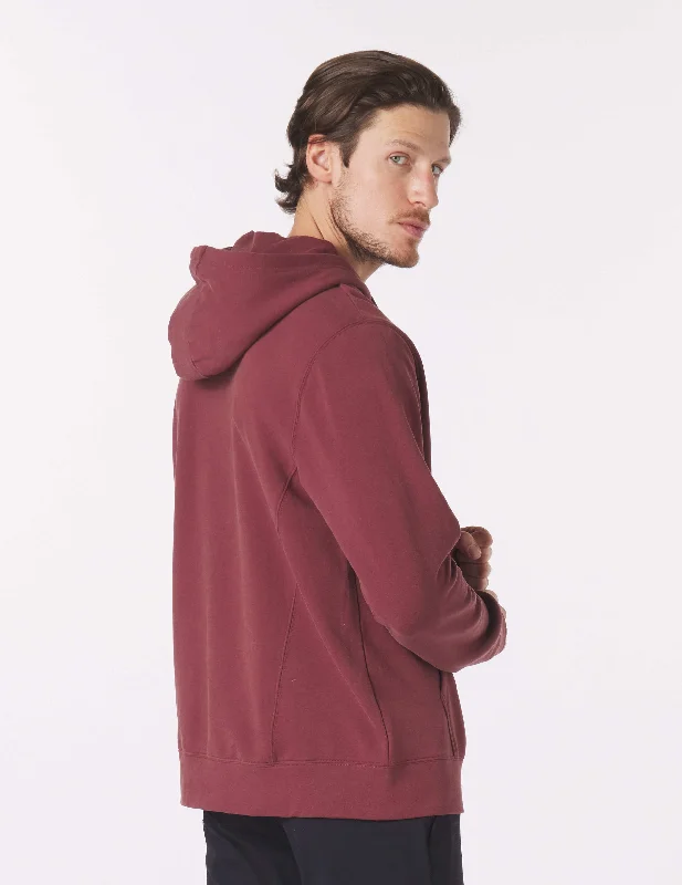 Atlas Hoodie: Cabernet Minimalist Men's Casual  Minimalist Men's Casual 