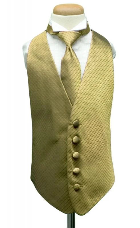 Gold Palermo Kids Tuxedo Vest Preppy Men's College Preppy Men's College