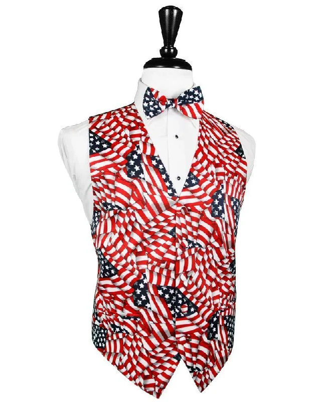 Waving Flags Tuxedo Vest Trendy Men's Scandinavian Trendy Men's Scandinavian