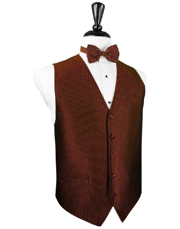 Cinnamon Venetian Tuxedo Vest Luxurious Men's High Luxurious Men's High