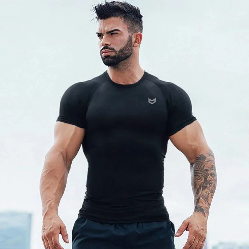 Gym Short Sleeve T Quick Dry Gym Clothes For Running Practical Men's Multi Practical Men's Multi