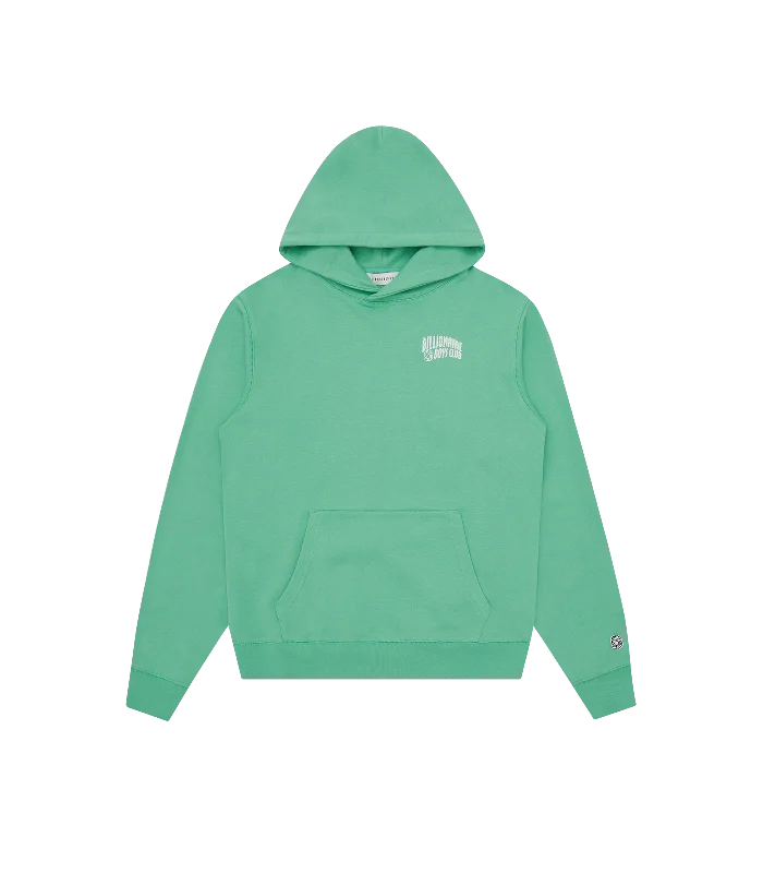 SMALL ARCH LOGO POPOVER HOOD - MINT Trendy Men's Oversized Trendy Men's Oversized