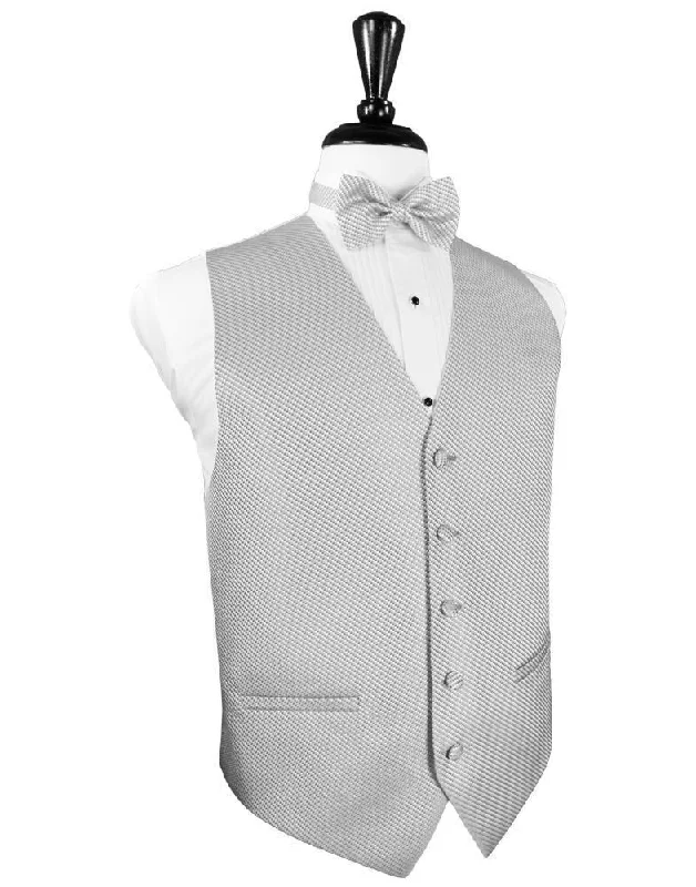 Silver Venetian Tuxedo Vest Trendy Men's Oversized Trendy Men's Oversized