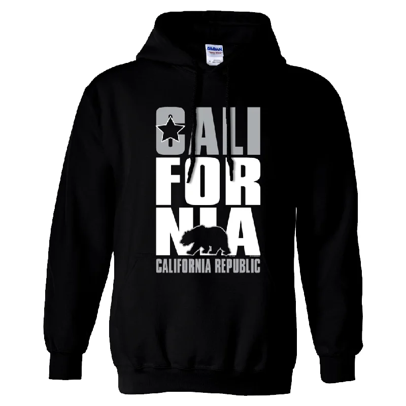 California Republic Raiders Style Sweatshirt Hoodie Athletic Men's Compression Athletic Men's Compression