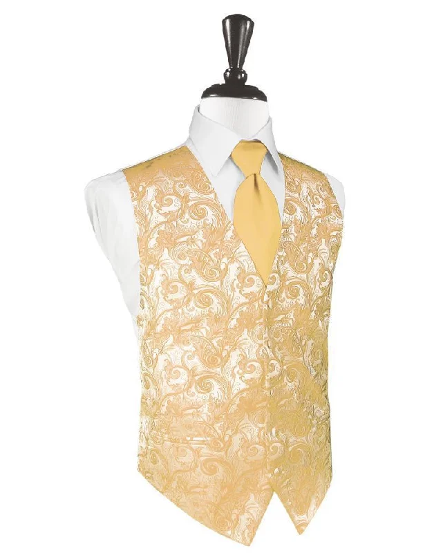 Apricot Tapestry Tuxedo Vest Modern Men's Tech Modern Men's Tech