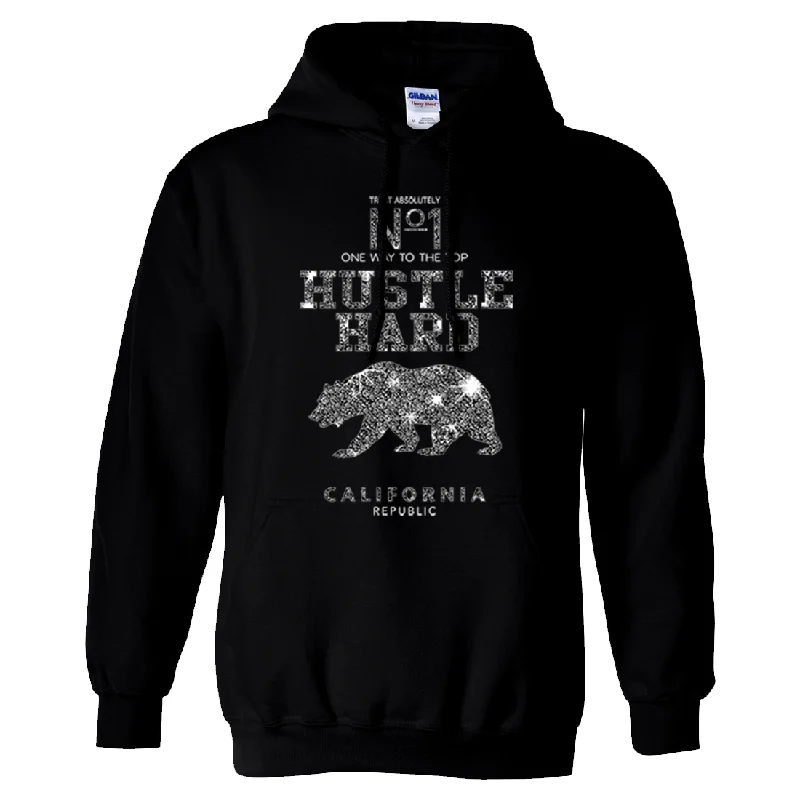 California Hustle Hard Sparkle Sweatshirt Hoodie Cool Men's Skate Cool Men's Skate