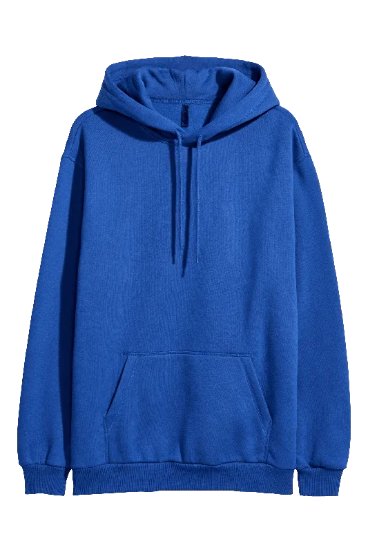 Plain Royal Blue Hoodie Sophisticated Men's  Sophisticated Men's 