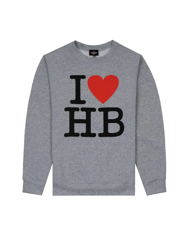 Women's I Heart HB L/S Crewneck Sweatshirt Vacation Vacation