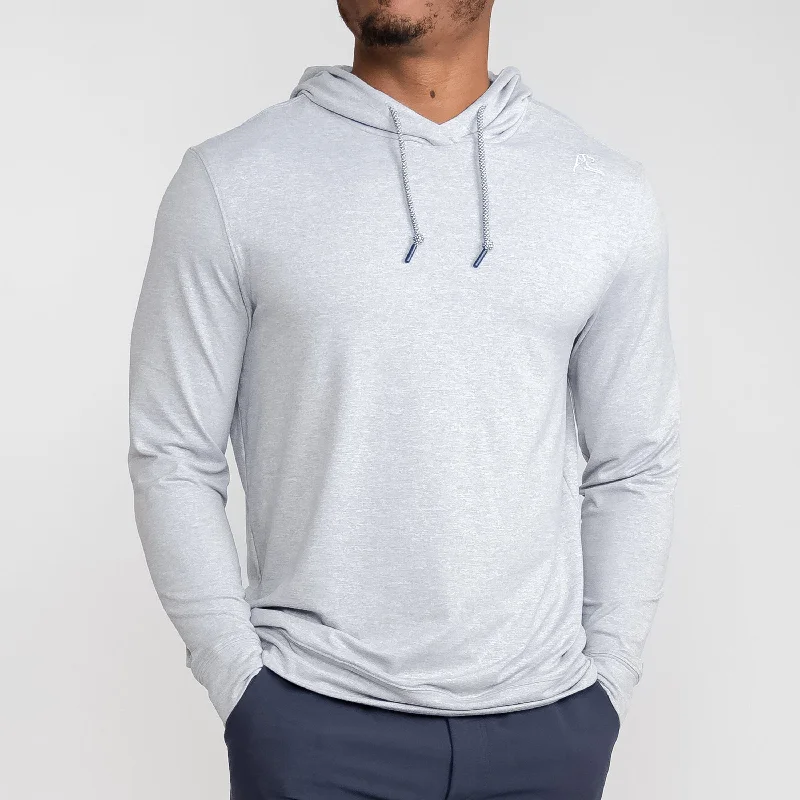 Hesi Performance Hoodie | Heather - Stainless Steel/White Hip Men's Urban Hip Men's Urban