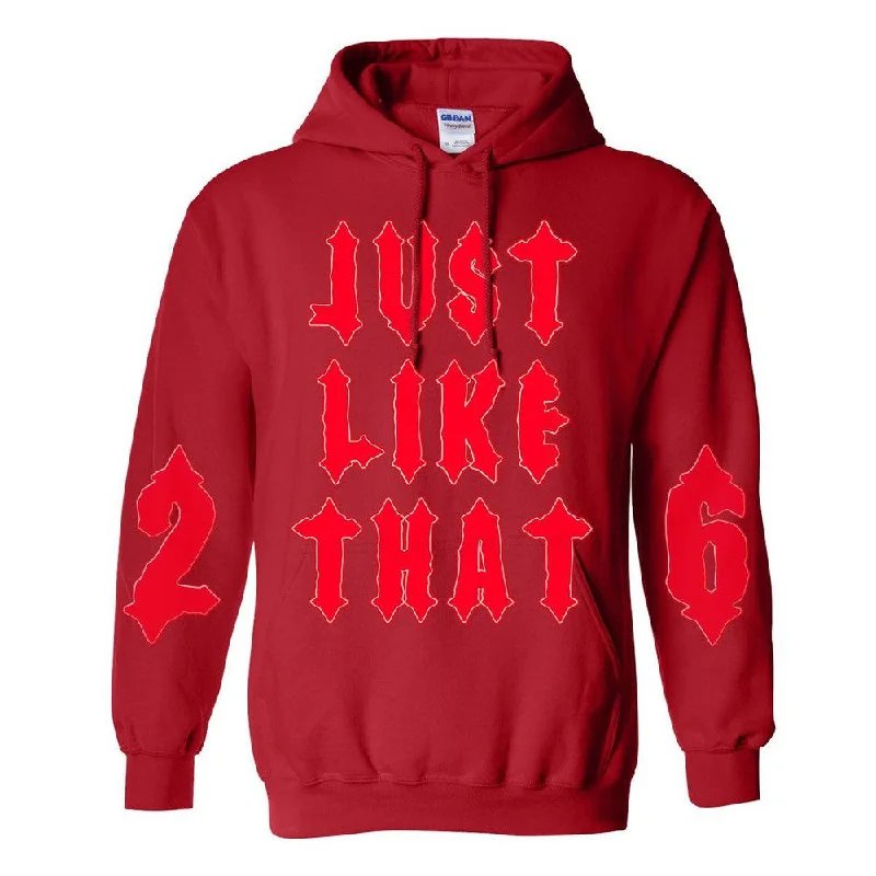 Just Like That Hoodie Sleek Men's Metallic Sleek Men's Metallic