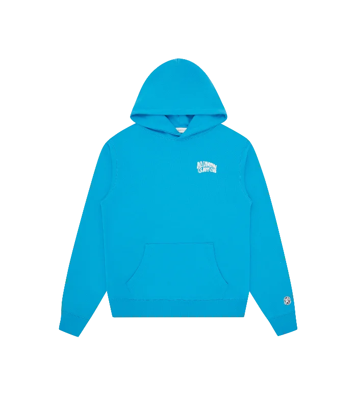 SMALL ARCH LOGO POPOVER HOOD - AQUA BLUE Tailored Tailored