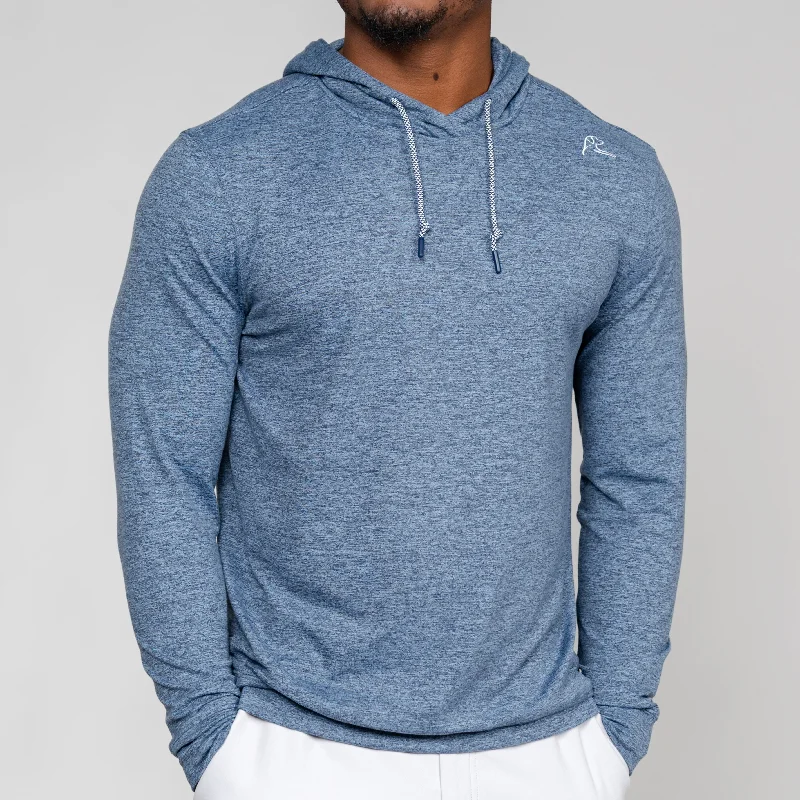 Hesi Performance Hoodie | Heather - Zone Blue/Fleet Navy Monochromatic All Monochromatic All