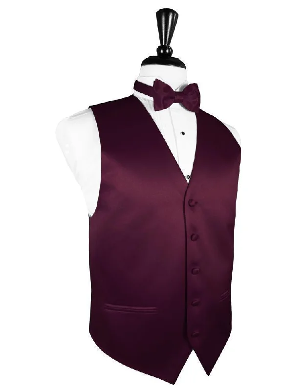 Wine Luxury Satin Tuxedo Vest Casual Men's Japanese  Casual Men's Japanese 