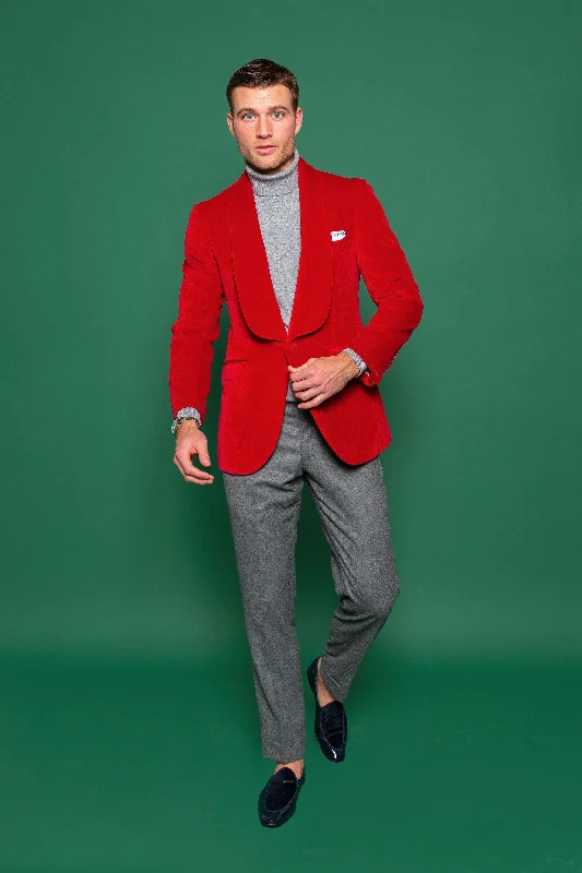 Red Velvet Dinner Jacket Confident Men's Power Confident Men's Power