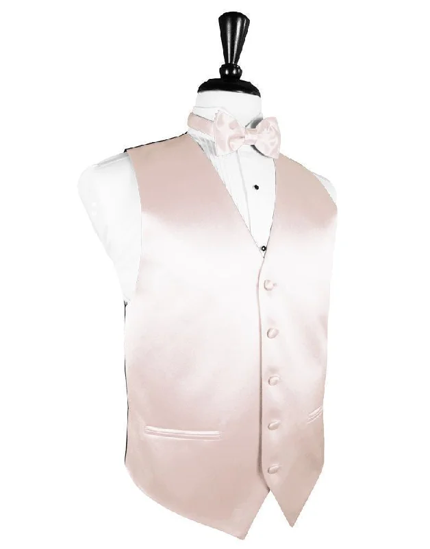 Blush Luxury Satin Tuxedo Vest Trendy Men's Bucket Trendy Men's Bucket