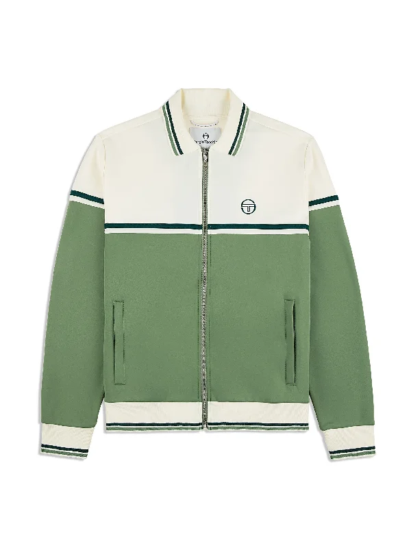 Olmi Track Jacket- Hedge Green Dapper Men's Bow Dapper Men's Bow