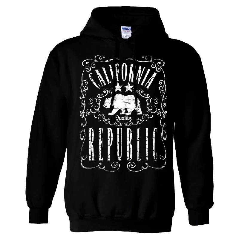 California Republic JD Whiskey Sweatshirt Hoodie Casual Men's Loose Casual Men's Loose