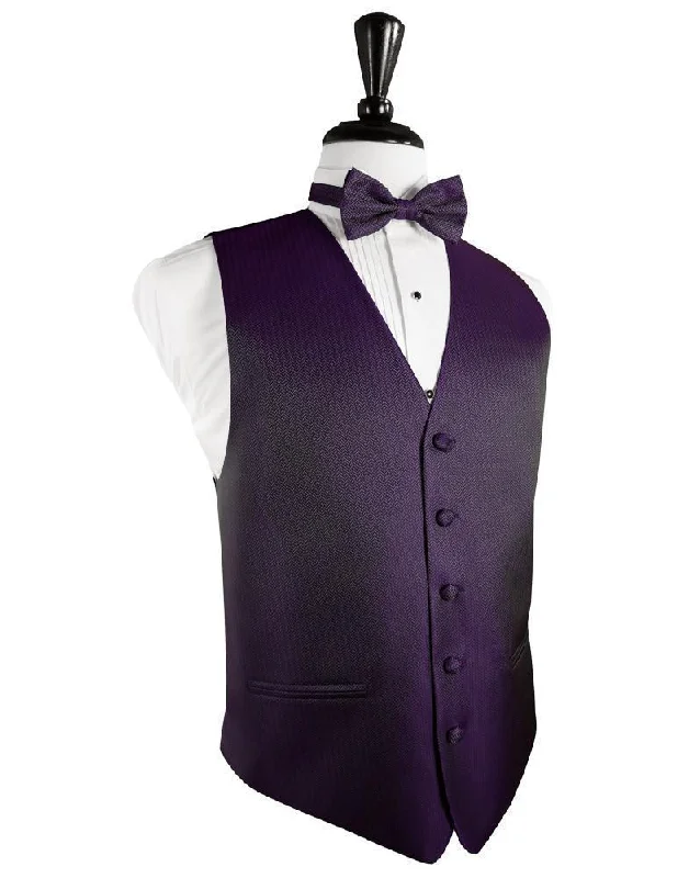 Plum Herringbone Tuxedo Vest Tough Men's Military Tough Men's Military