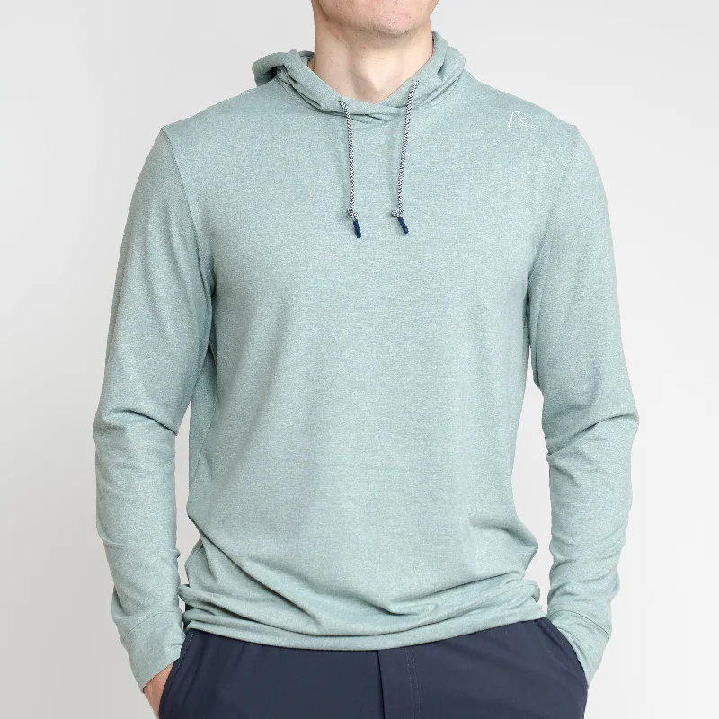 Hesi Performance Hoodie | Heather - Surfcaster Green/Bullfrog Green Business Business