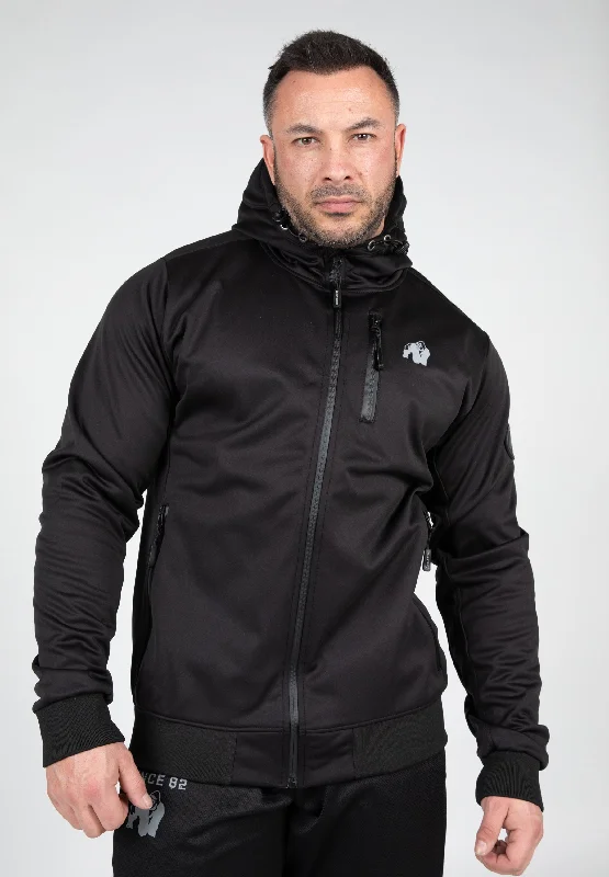 Glendale Softshell Jacket - Black Earthy Men's Hemp Earthy Men's Hemp