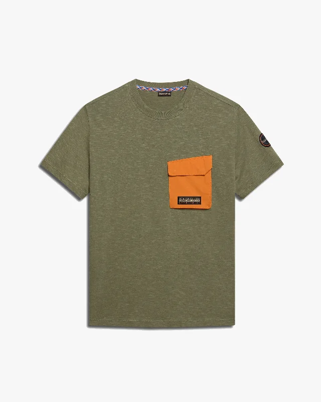 Napapijri Tepees Tee - Green Lichen Relaxed Men's Australian  Relaxed Men's Australian 