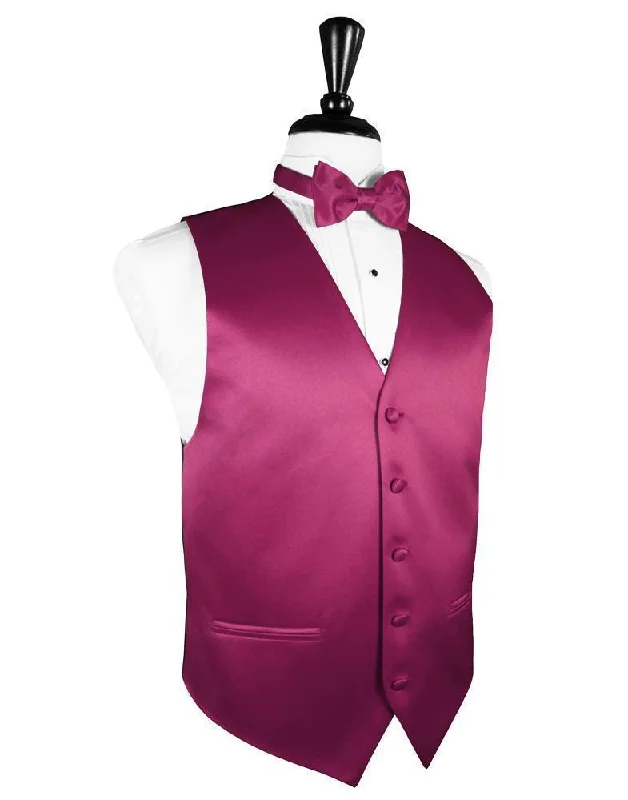 Watermelon Luxury Satin Tuxedo Vest Sleek Men's Metallic Sleek Men's Metallic