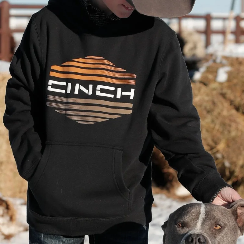 Cinch Youth Boy's Black Logo Hoodie Refined Men's Classic  Refined Men's Classic 