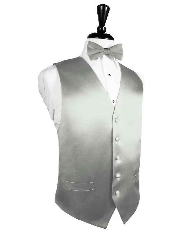 Platinum Noble Silk Tuxedo Vest Confident Men's High Confident Men's High