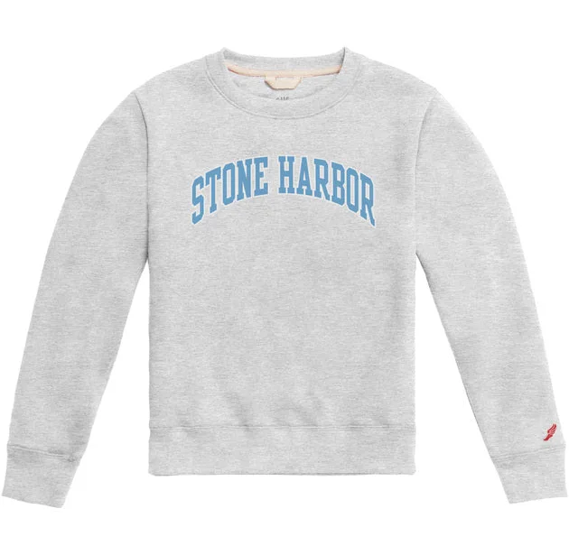 Kids Stone Harbor Essential Fleece Crew - Classic Oxford/Blue Monochromatic All Monochromatic All